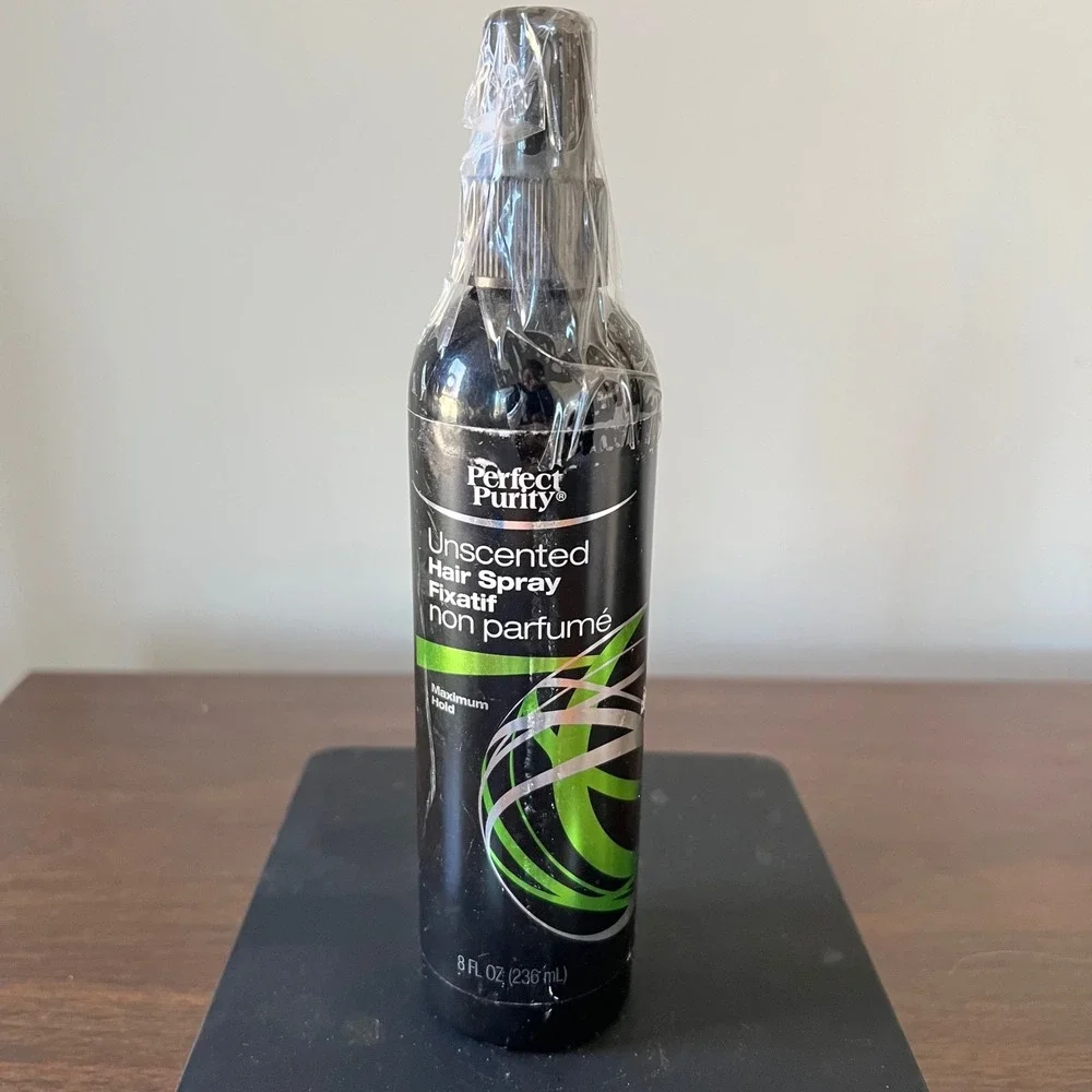 Perfect Purity Unscented Hair Spray Maximum Hold 8 fl oz Non-Aerosol Pump Spray